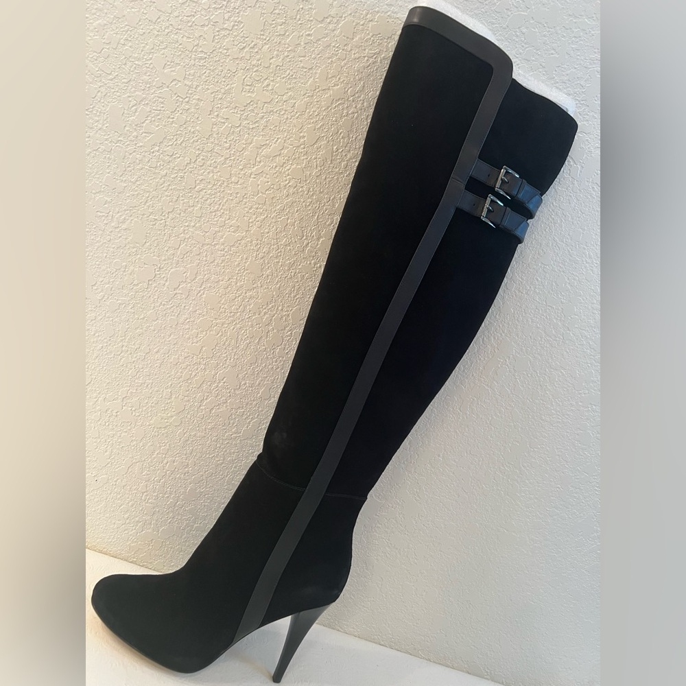 NEW Michael Kors Boots 8-1/2M 8.5M Genuine Suede & Leather OTK Over The Knee - Picture 1 of 16
